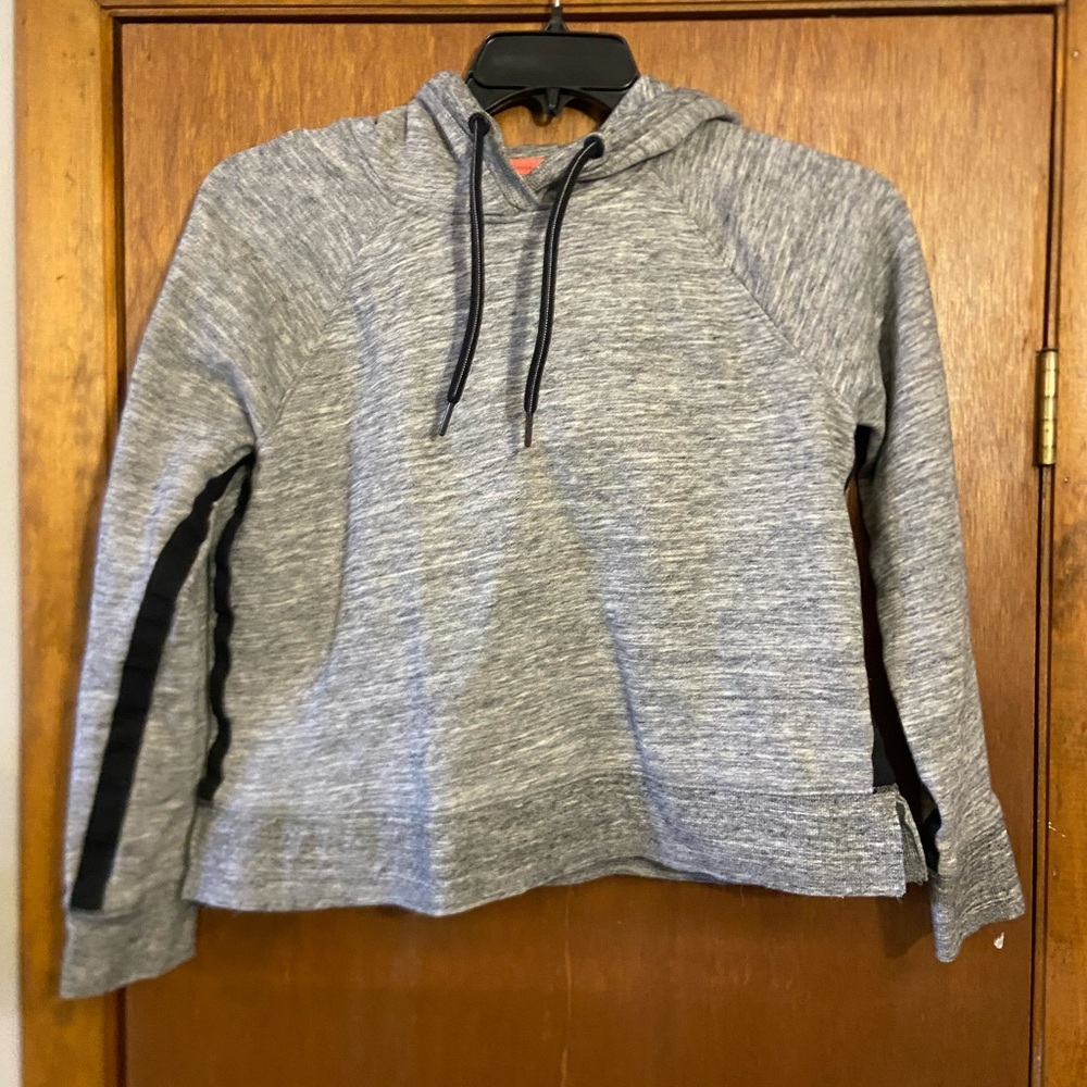 CALVIN KLEIN Performance Gray cropped sweatshirt